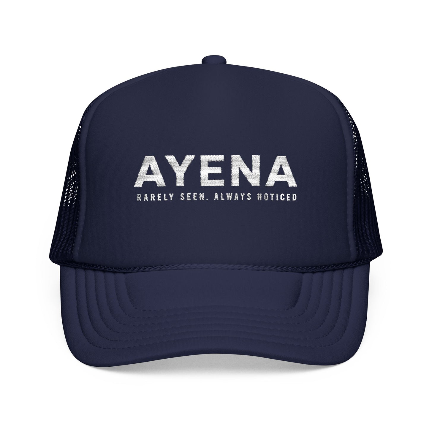 Gorra Trucker AYENA — Gorra de Espuma de Malla 'Rara vez vista, siempre notada'