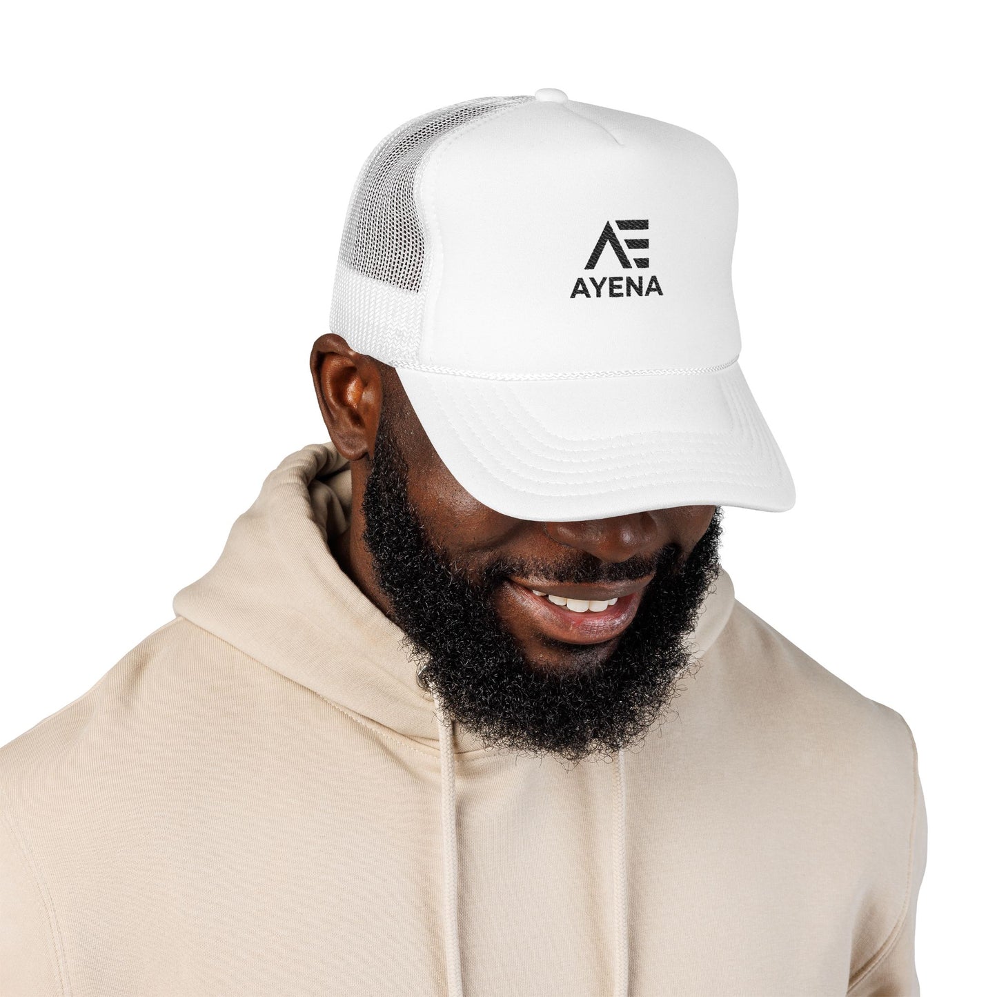Gorra de camionero AYENA con logo - Gorra de béisbol de malla de espuma