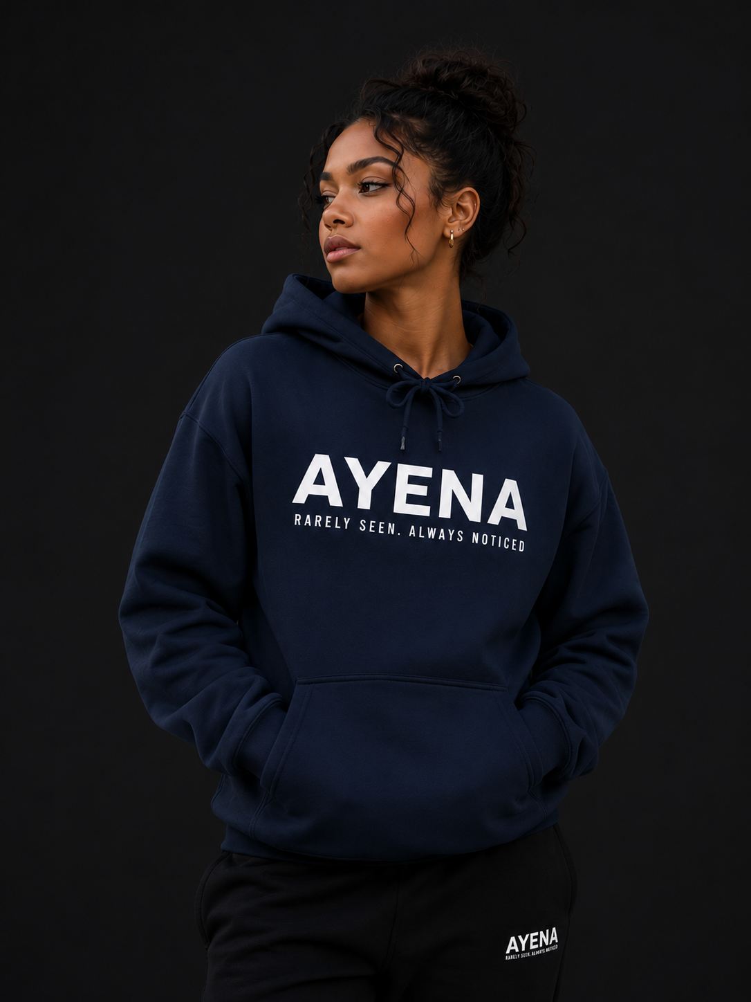 Ayena Hoodie - Rarely Seen. Always Noticed