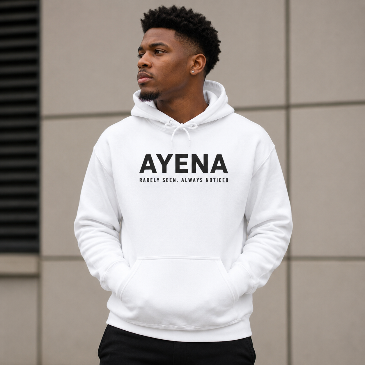 Ayena Hoodie - Rarely Seen. Always Noticed