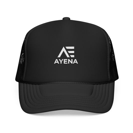 Ayena Foam Trucker Hat — Retro Logo Mesh Cap
